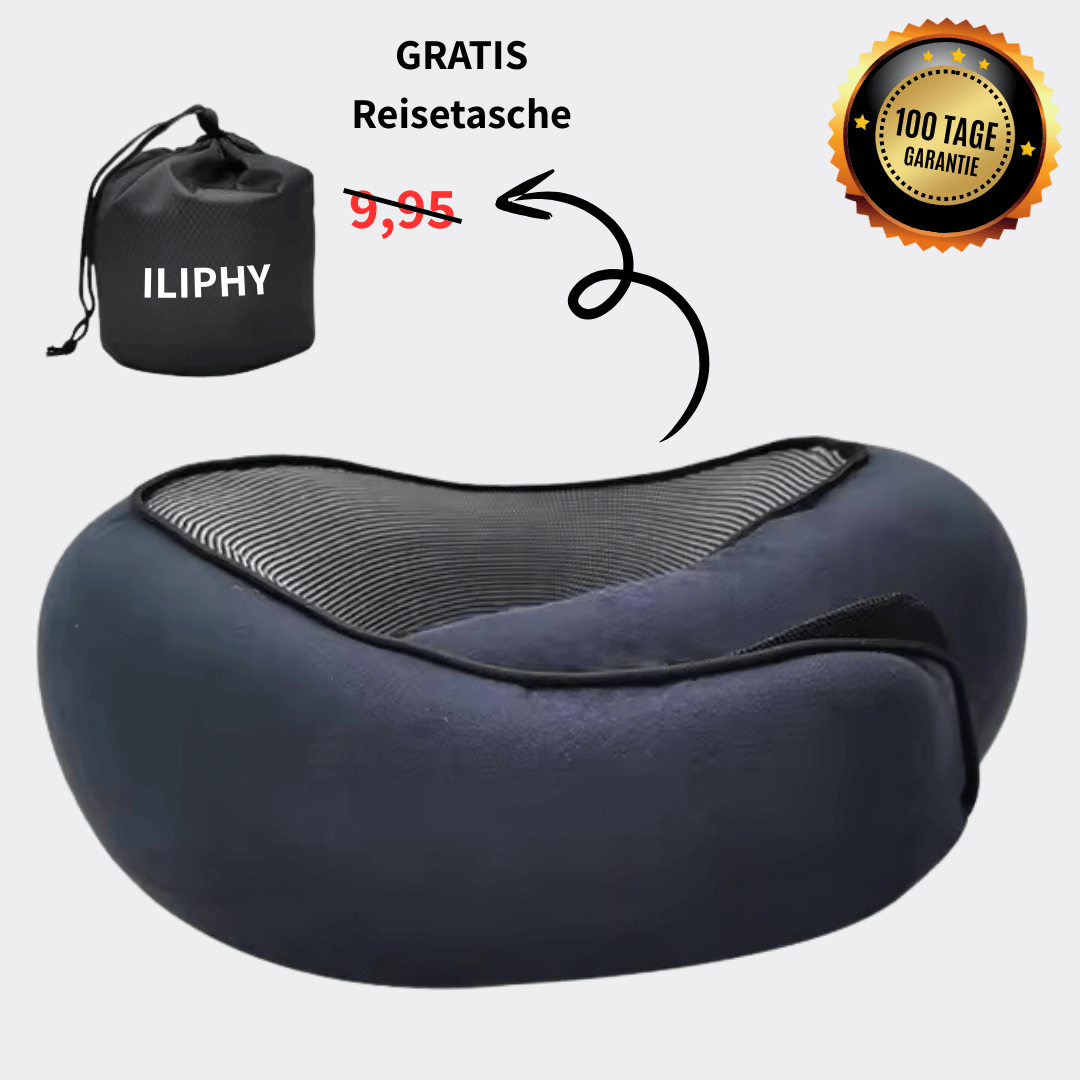ILIPHY VoyageDream - 360° Nackenkissen für entspannte & schmerzfreie Reisen