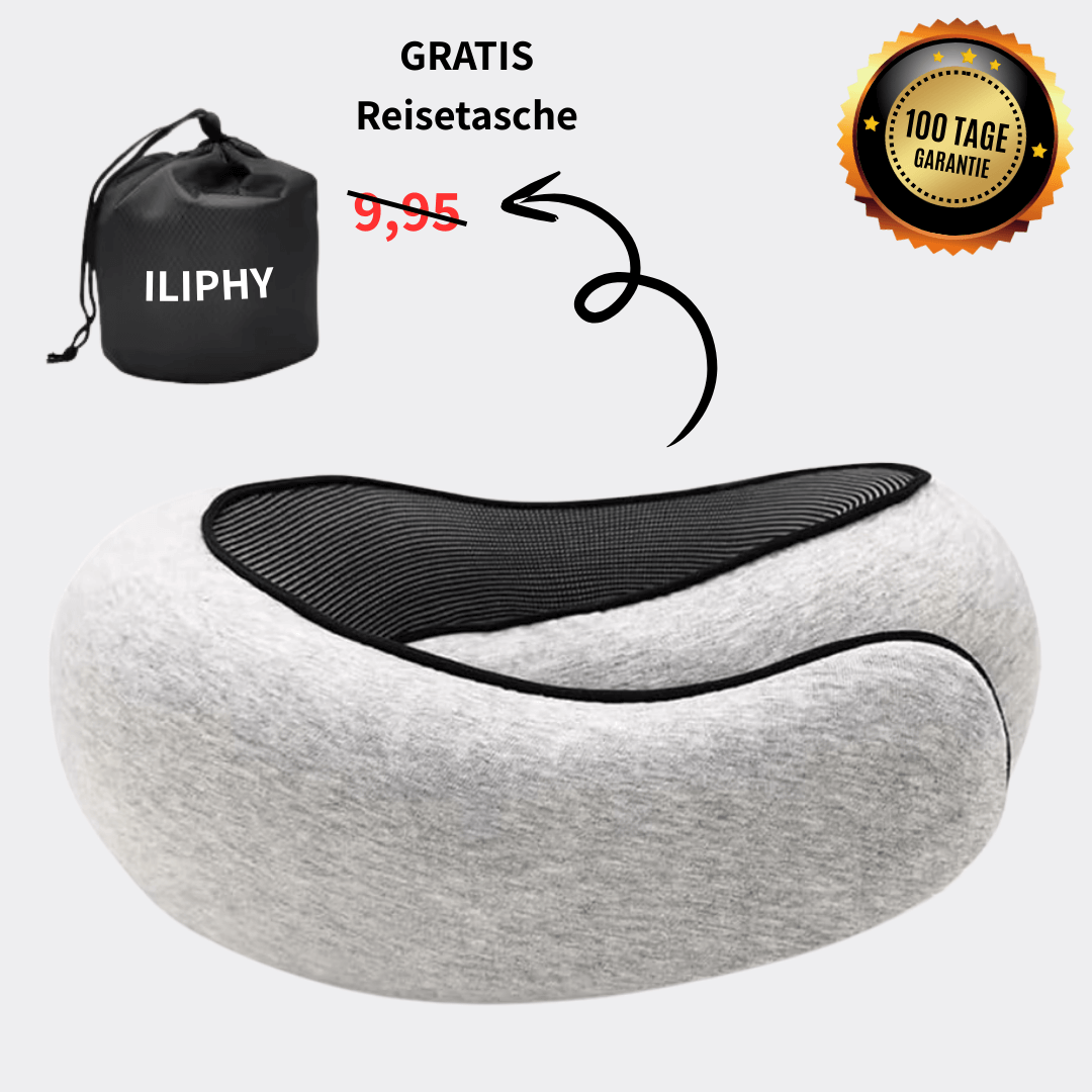 ILIPHY VoyageDream - 360° Nackenkissen für entspannte & schmerzfreie Reisen