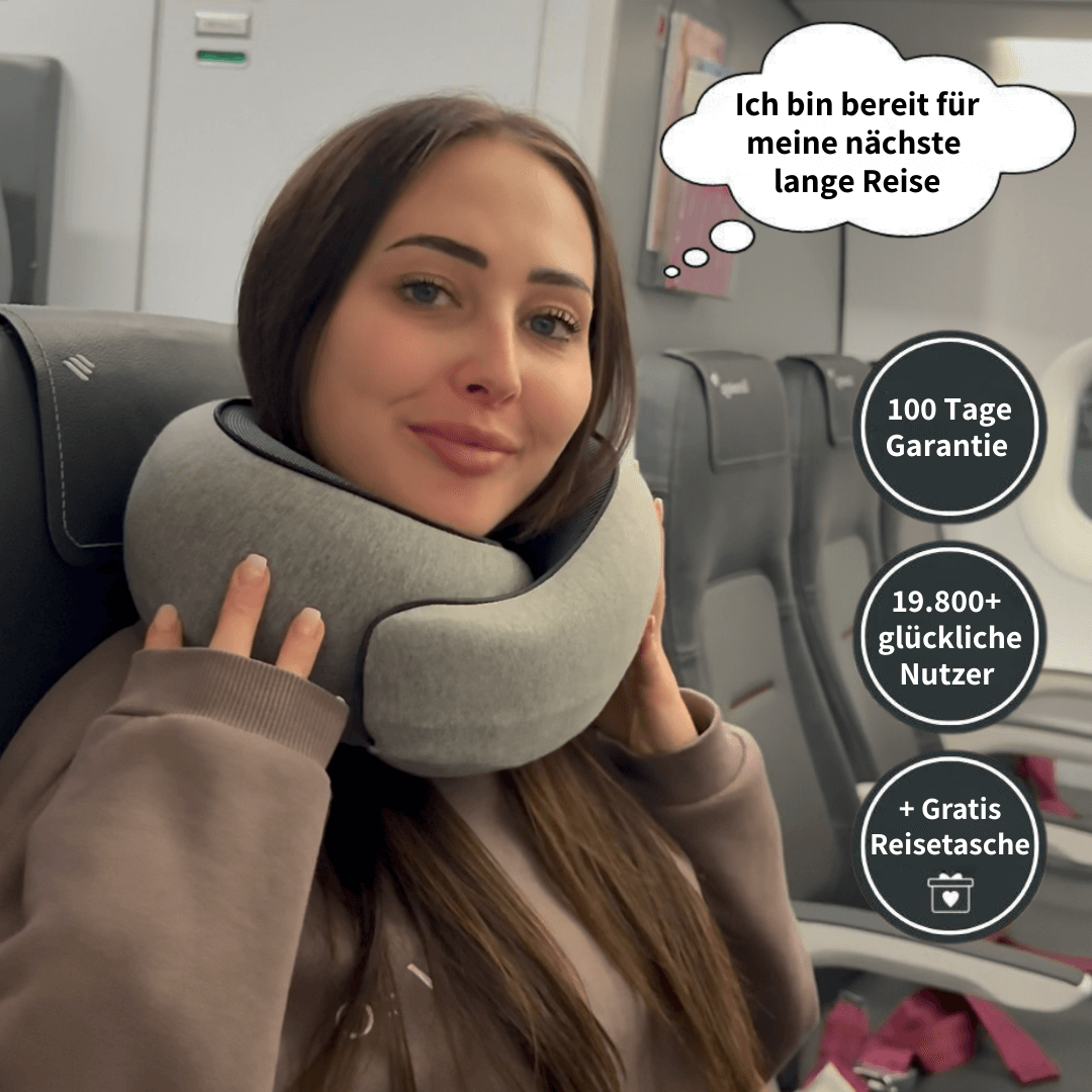 ILIPHY VoyageDream - 360° Nackenkissen für entspannte & schmerzfreie Reisen
