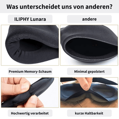 ILIPHY Lunara - Optimierte Premium Schlafmaske für maximalen Schlafkomfort