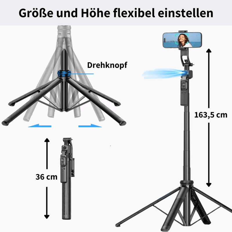 ILIPHY SelfMotion – Innovatives All-in-One Stativ mit AI-Tracking-Technologie