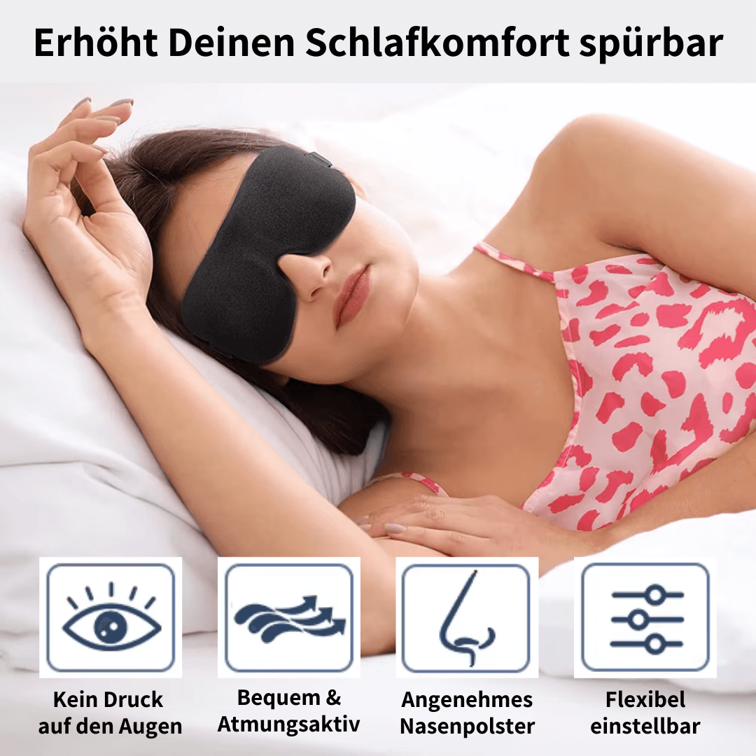 ILIPHY Lunara - Optimierte Premium Schlafmaske für maximalen Schlafkomfort