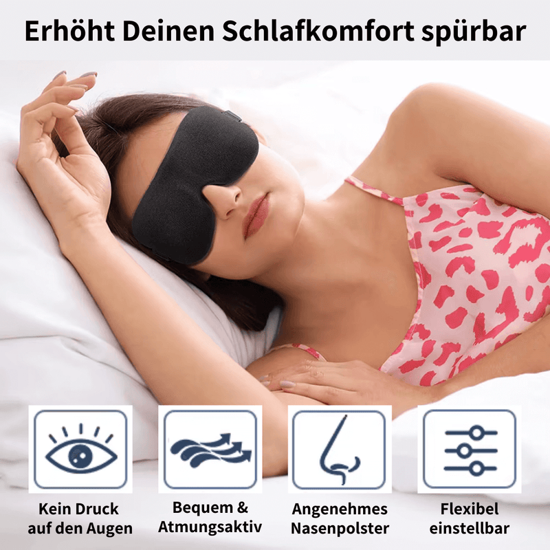 ILIPHY Lunara - Optimierte Premium Schlafmaske für maximalen Schlafkomfort