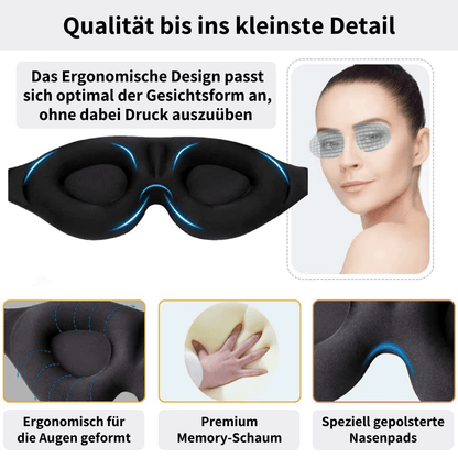 ILIPHY Lunara - Optimierte Premium Schlafmaske für maximalen Schlafkomfort