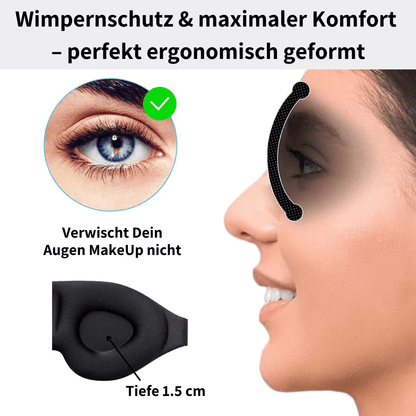 ILIPHY Lunara - Optimierte Premium Schlafmaske für maximalen Schlafkomfort