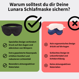 ILIPHY Lunara - Optimierte Premium Schlafmaske für maximalen Schlafkomfort