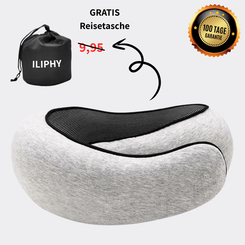 ILIPHY VoyageDream - 360° Nackenkissen für entspannte & schmerzfreie Reisen
